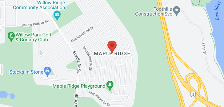 map of 120 MAPLE COURT CR SE